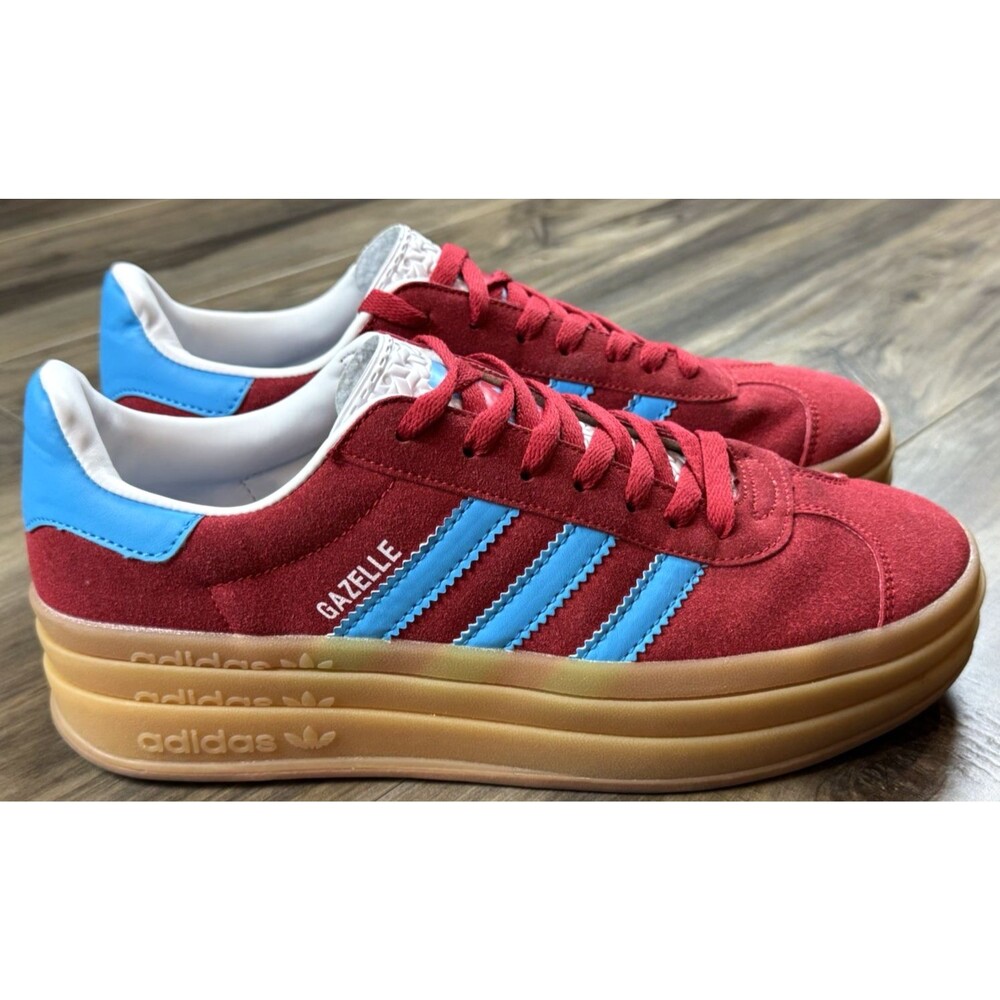 Adidas Originals Women's Gazelle Bold Red/Bright Blue SZ 8.5